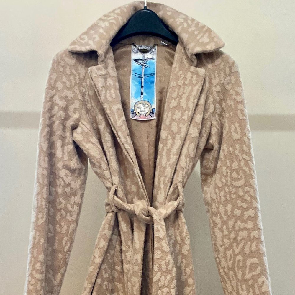 L.A.M.B. Gwen Stefani Hooded Balmacaan Coat (rare)